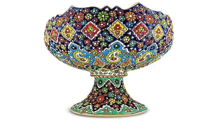 آموزش مینا کاری روی سفال + فیلم