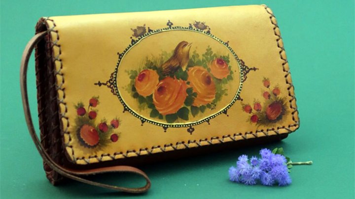 آموزش نقاشی روی چرم + فیلم