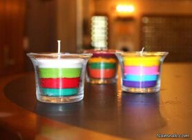 آموزش گام به گام ساخت شمع لایه ای