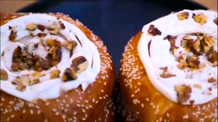 طرز تهیه نان پنیرگردویی + فیلم