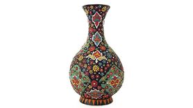 آموزش مینا کاری روی سفال با تکنیک حبابی + فیلم