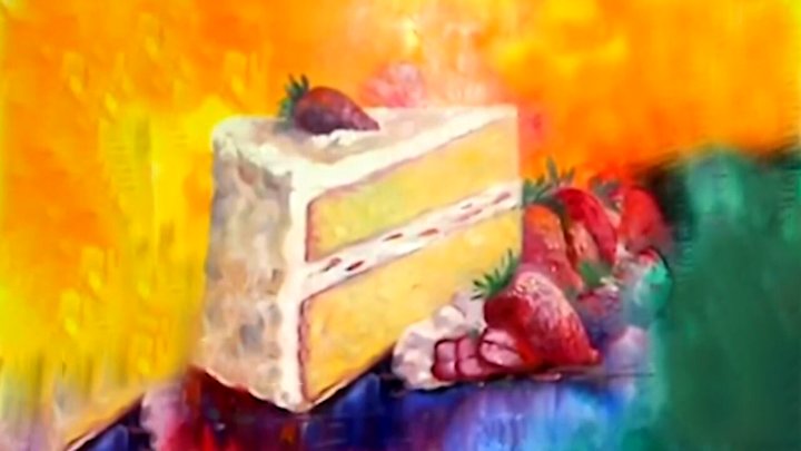 آموزش نقاشی آبستره روی بوم + فیلم