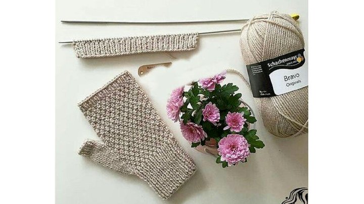 آموزش دستكش تك انگشتی بافتنی + فیلم