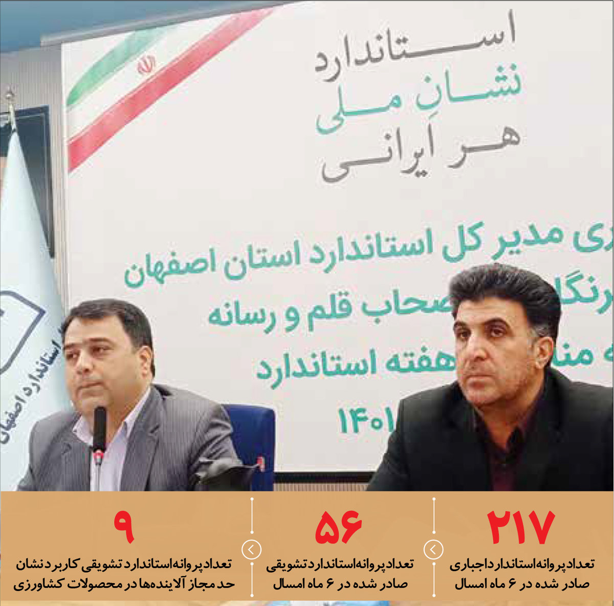 صدور ۲۱۷ پروانه استاندارد اجباری در اصفهان