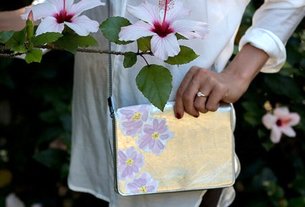  آموزش نقاشی روی کیف زنانه