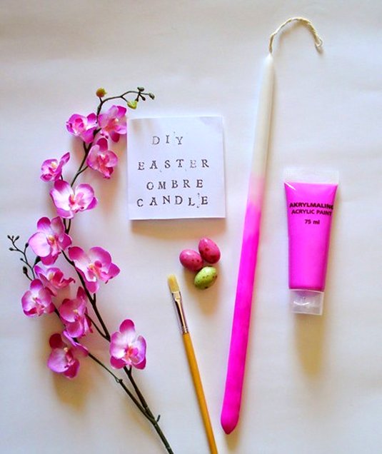 آموزش رنگ آمیزی شمع های ساده