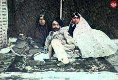 عکسی از تفرج تابستانی ناصرالدین شاه