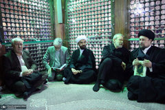 عکس جدید از همنشینی صمیمانه علی لاریجانی و سیدحسن خمینی در حاشیه یک مراسم