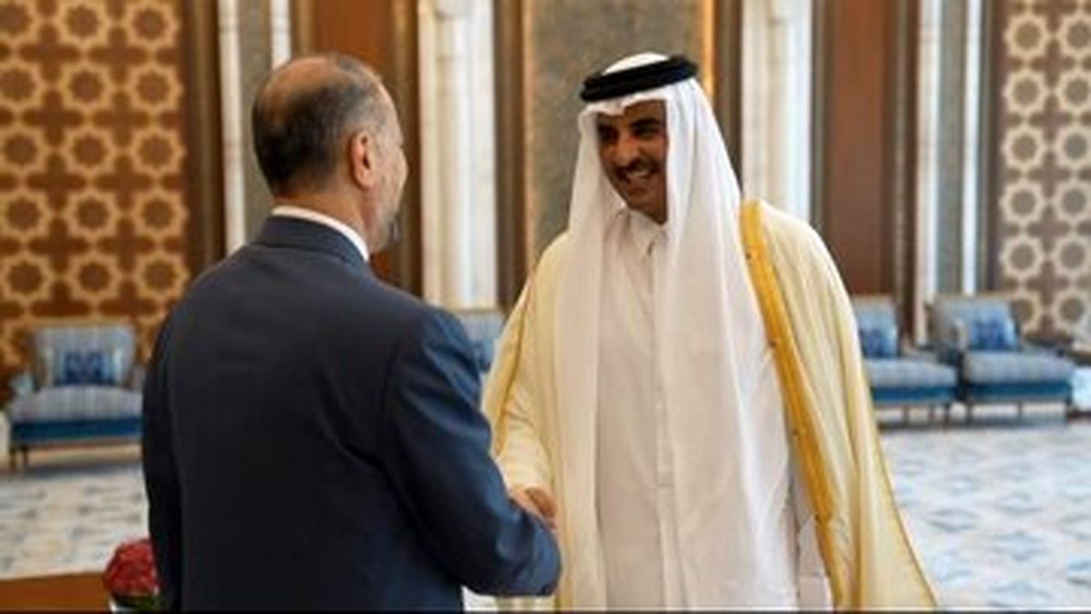 امیرعبداللهیان با امیر قطر دیدار کرد