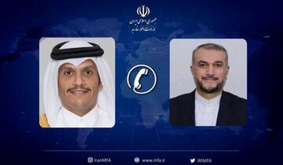 رایزنی تلفنی وزیران امور خارجه ایران و قطر در مورد آخرین تحولات غزه