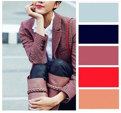 ترکیب های رنگی لباس برای خانم ها در پاییز
