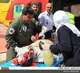 مصدوم شدن 23 زن در واژگوني يك ميني‌بوس