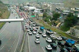 بارش باران درمحورهای شمالی