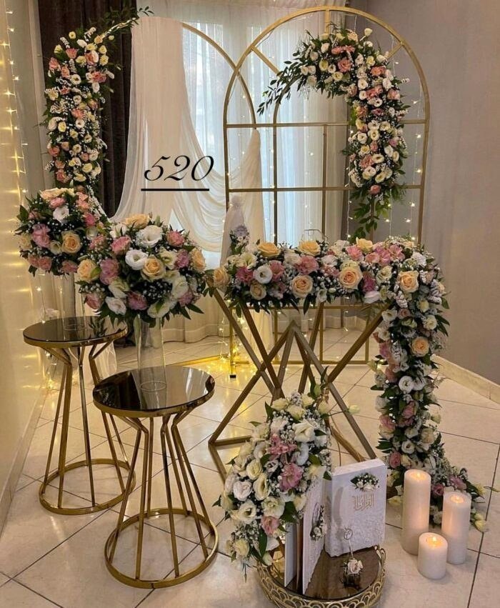 50 مدل گل آرایی بله برون در خانه و تالار با طرح های جدید و شیک