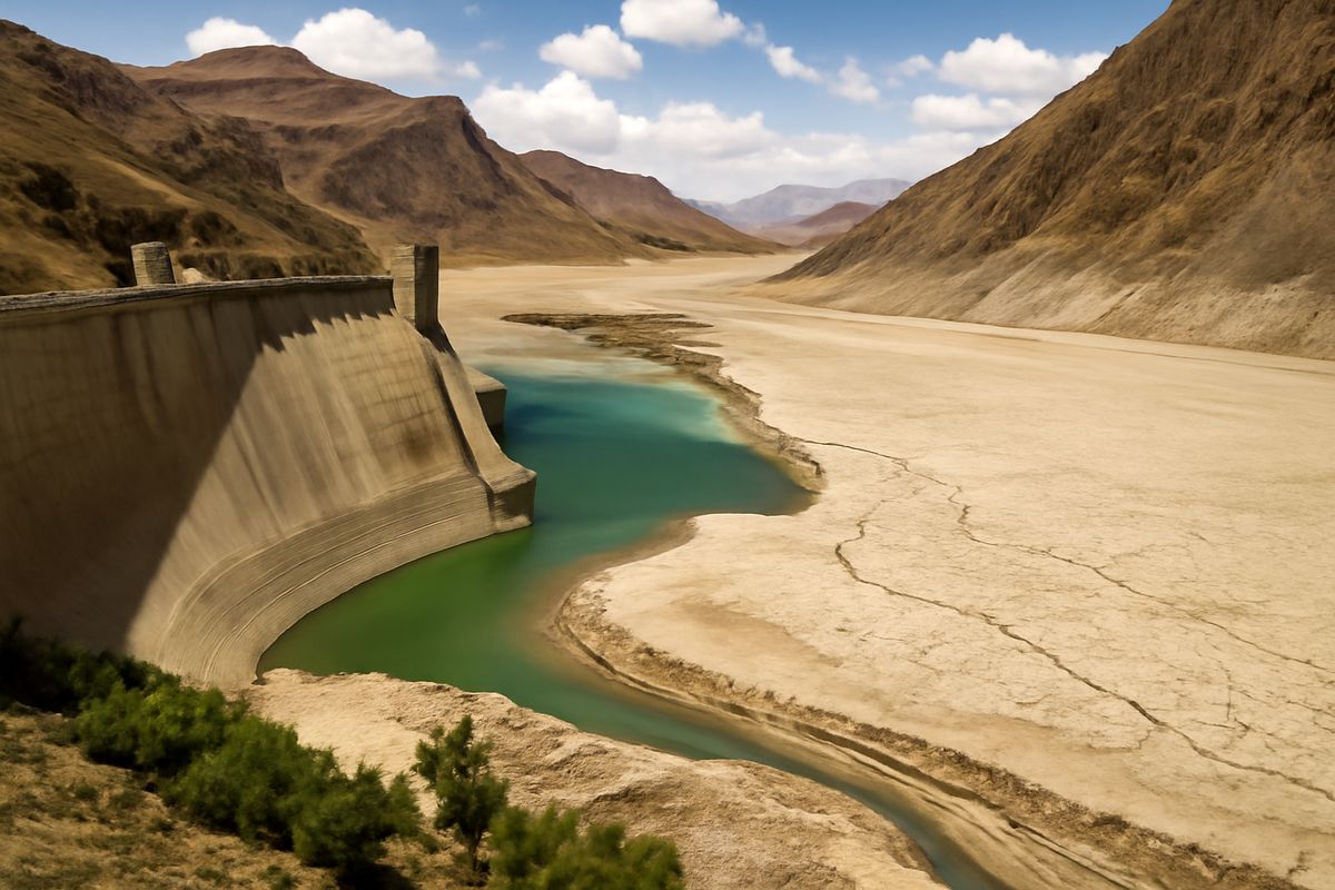 بحران آب در اصفهان: تراز سد زاینده‌رود ۷ متر پایین رفت | تحلیل وضعیت منابع آبی استان در سال ۱۴۰۴