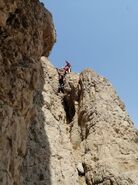گرفتاری مرد ۵۰ ساله در کوه صفه+عکس
