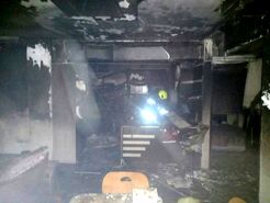 حادثه آتش سوزی در خیابان جهاد