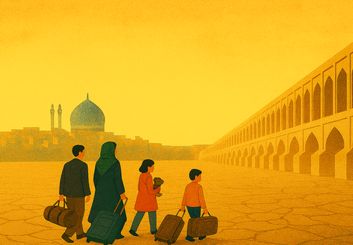 غبار مهاجرت روی صورت اصفهان